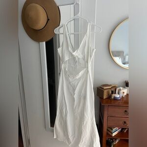 Midi white dress size S beautiful style